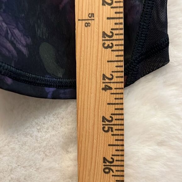 Lululemon Floral Print Wunder Under Crop Leggings Frozen Flourish Size 4 - Picture 15 of 15